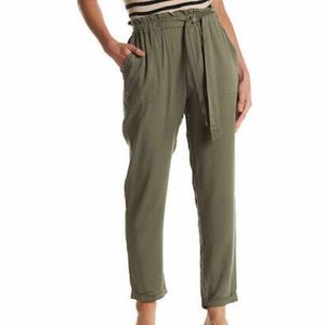 Olive green flowy waist tie know.one.cares pants sz XL